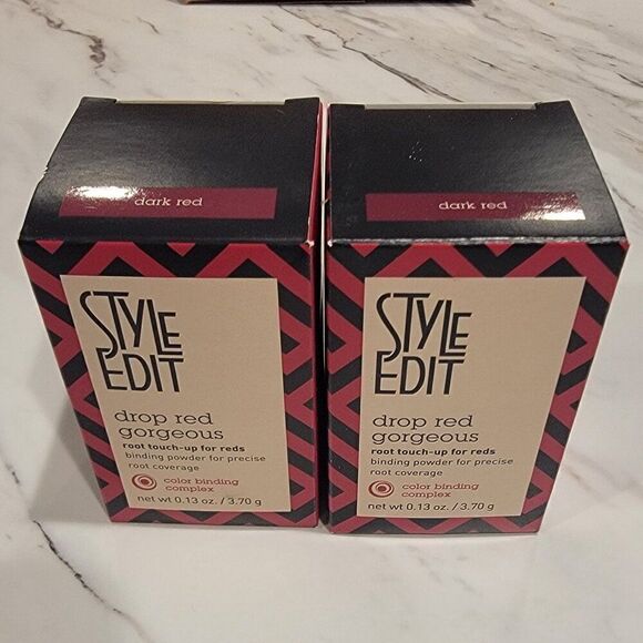 2 Boxes of Style Edit ROOT TOUCHUP Drop Red Gorgeous Dark Red 0.13 oz each - Picture 1 of 4